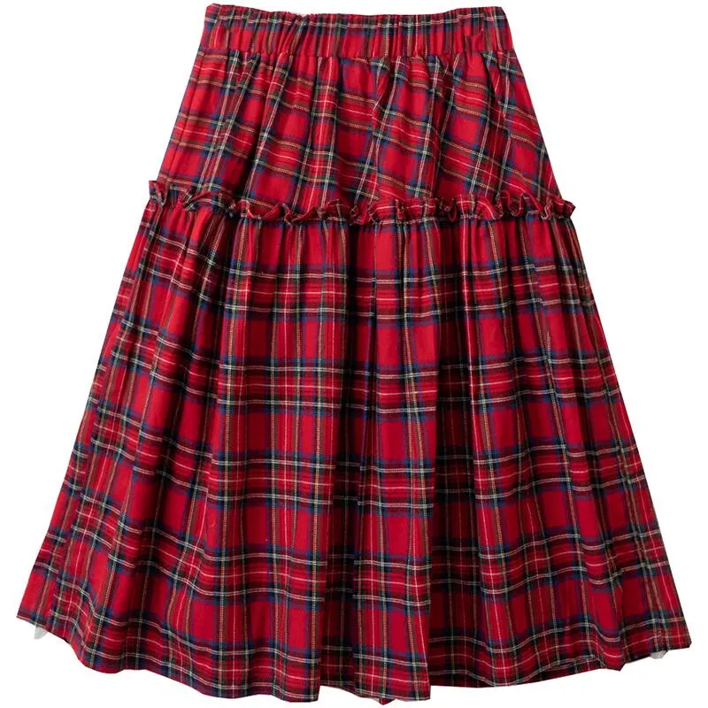 RETRO PLAID SKIRT UB97007