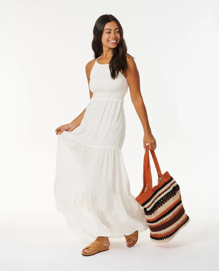 Rip Curl Pacific Dreams Embroidered Midi Dress