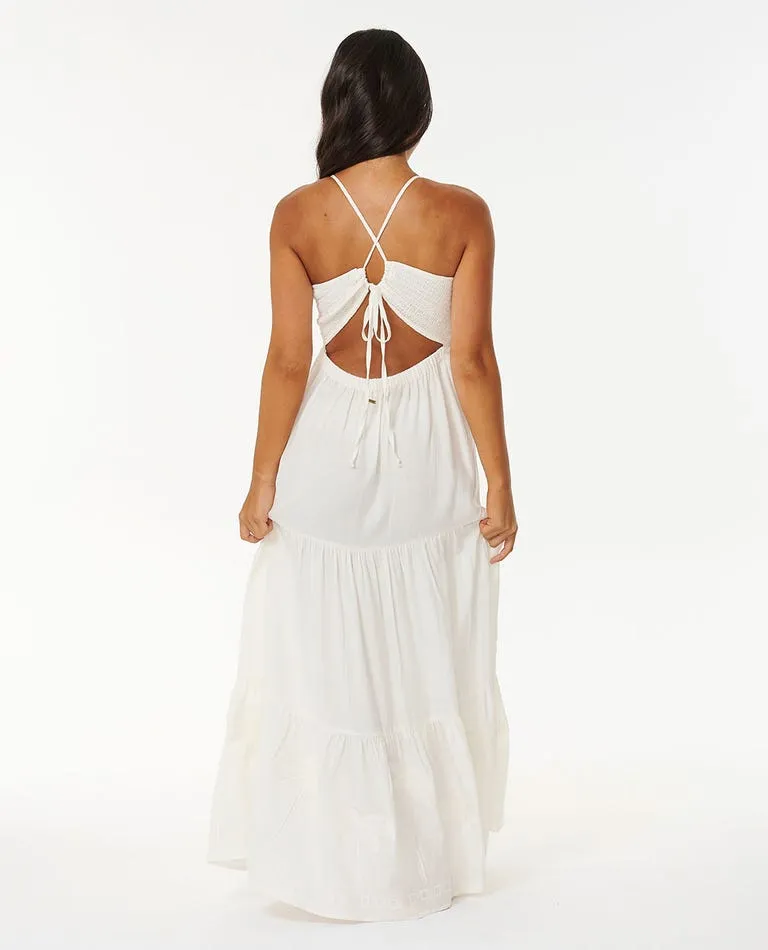 Rip Curl Pacific Dreams Embroidered Midi Dress