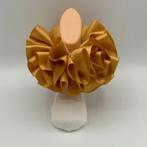 Ruffle Socks - Gold Ribbon (detachable)