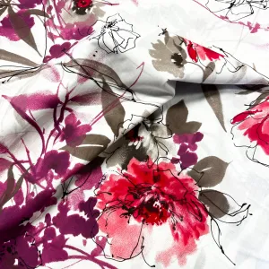 Sandi Bloom | Cotton Lawn | White