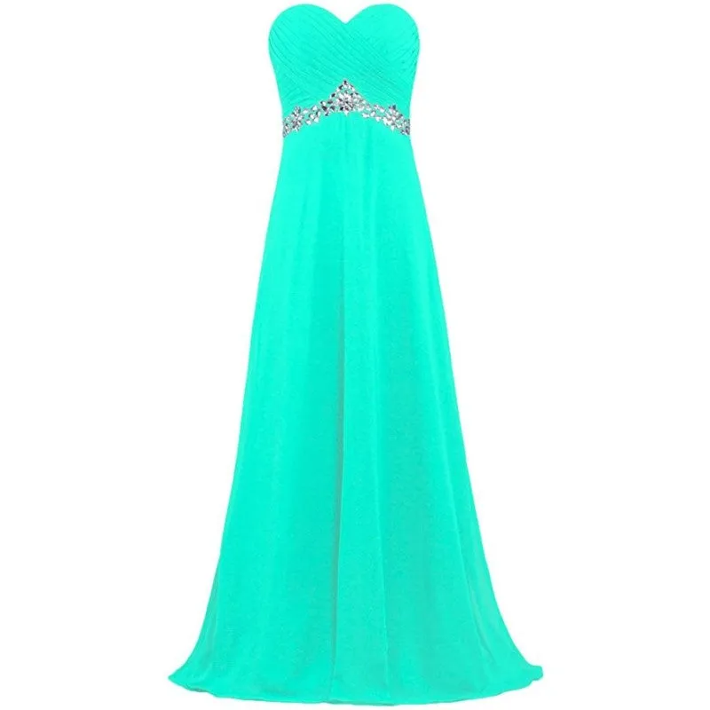sd-hk Women Chiffon Bridesmaid Dresses Off The Shoulder Formal Wedding Dress