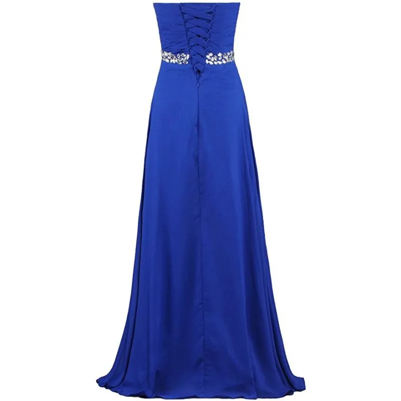 sd-hk Women Chiffon Bridesmaid Dresses Off The Shoulder Formal Wedding Dress