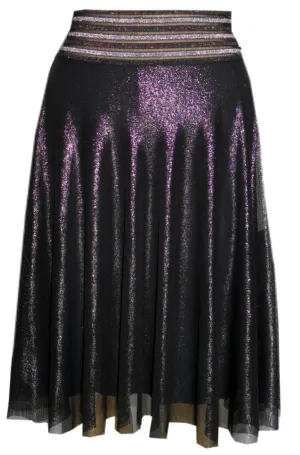 Shimmer Circular Mesh Skirt