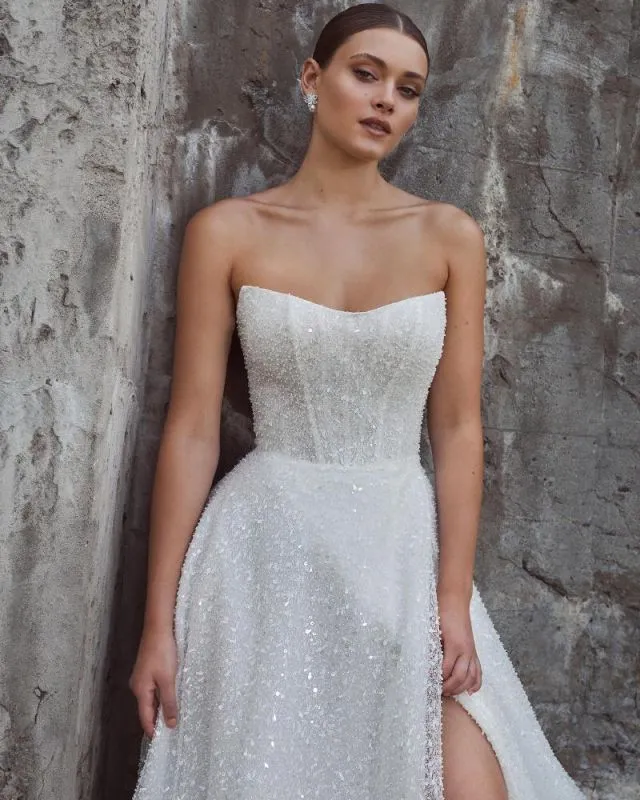 Size 14 Calla Blanche 124122 Tamzin Ivory Gown
