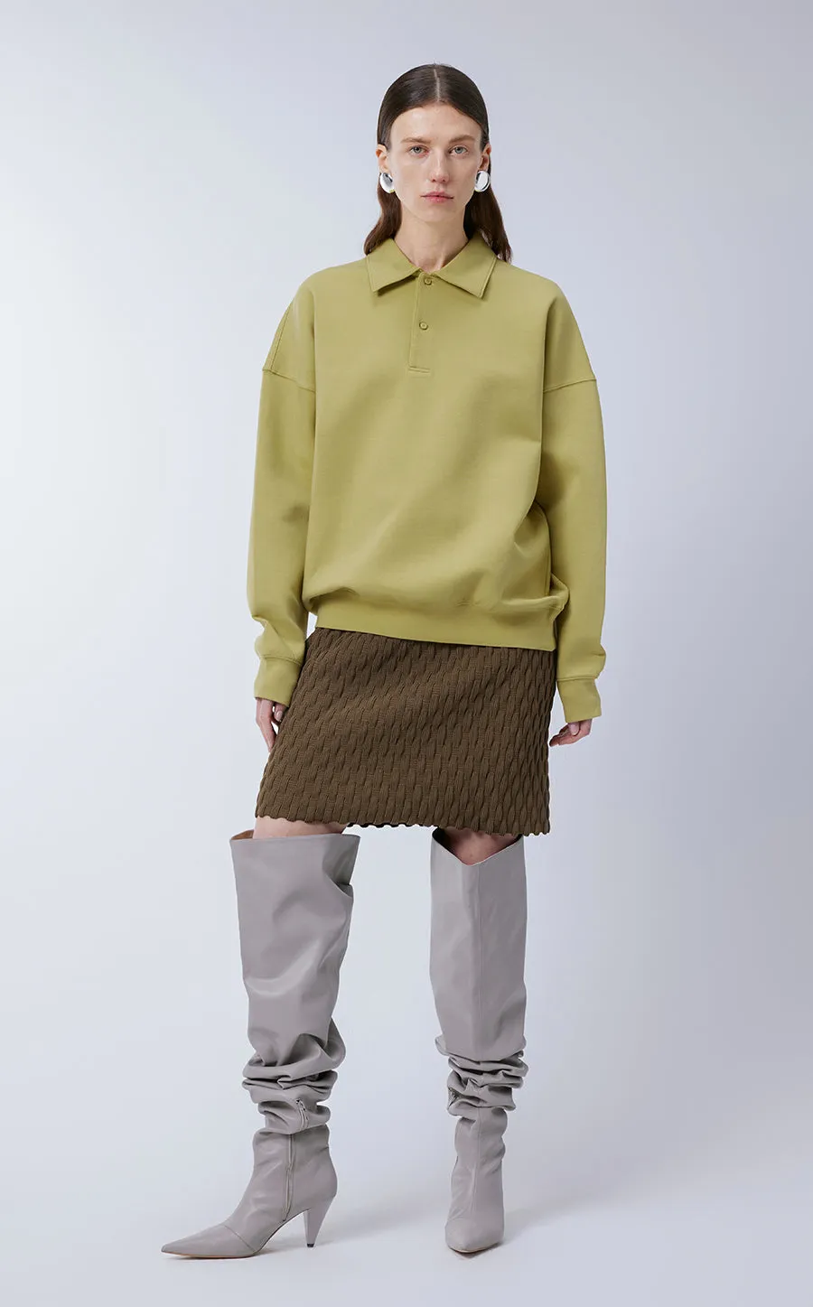 Skirt / JNBY Knee-length Skirt in Pleats