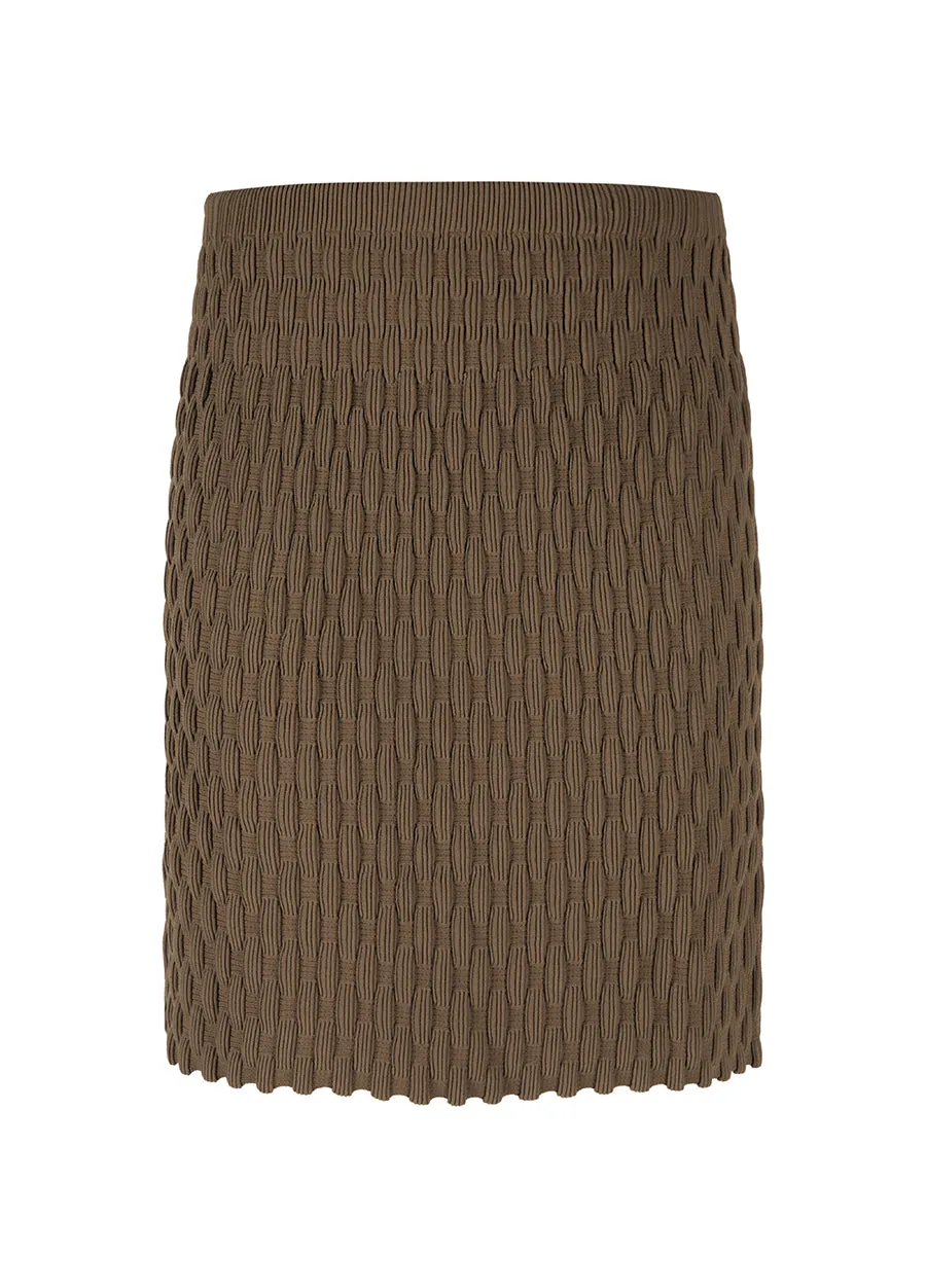 Skirt / JNBY Knee-length Skirt in Pleats