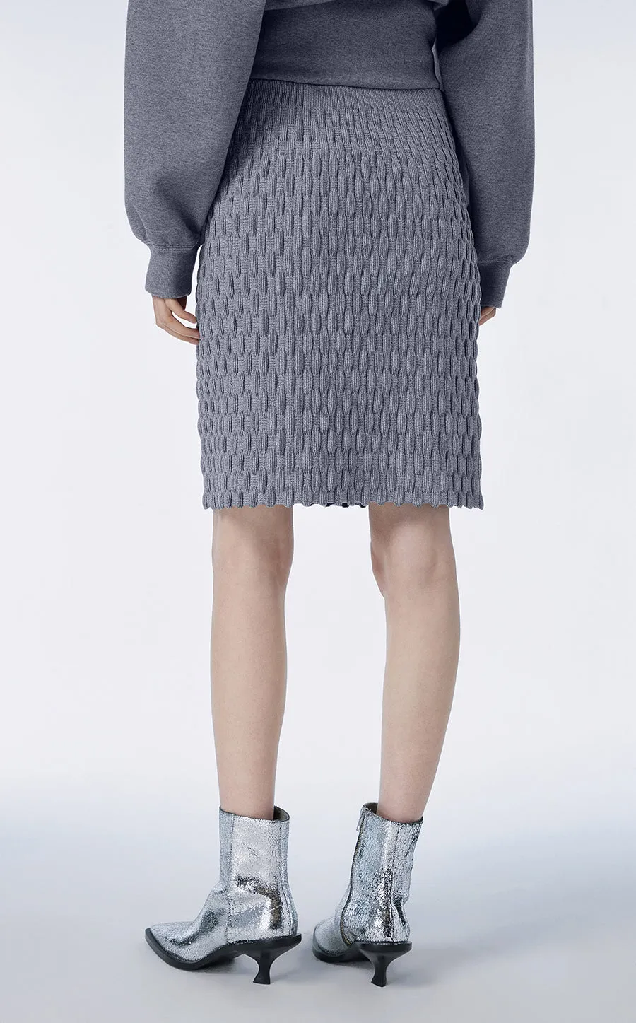 Skirt / JNBY Knee-length Skirt in Pleats