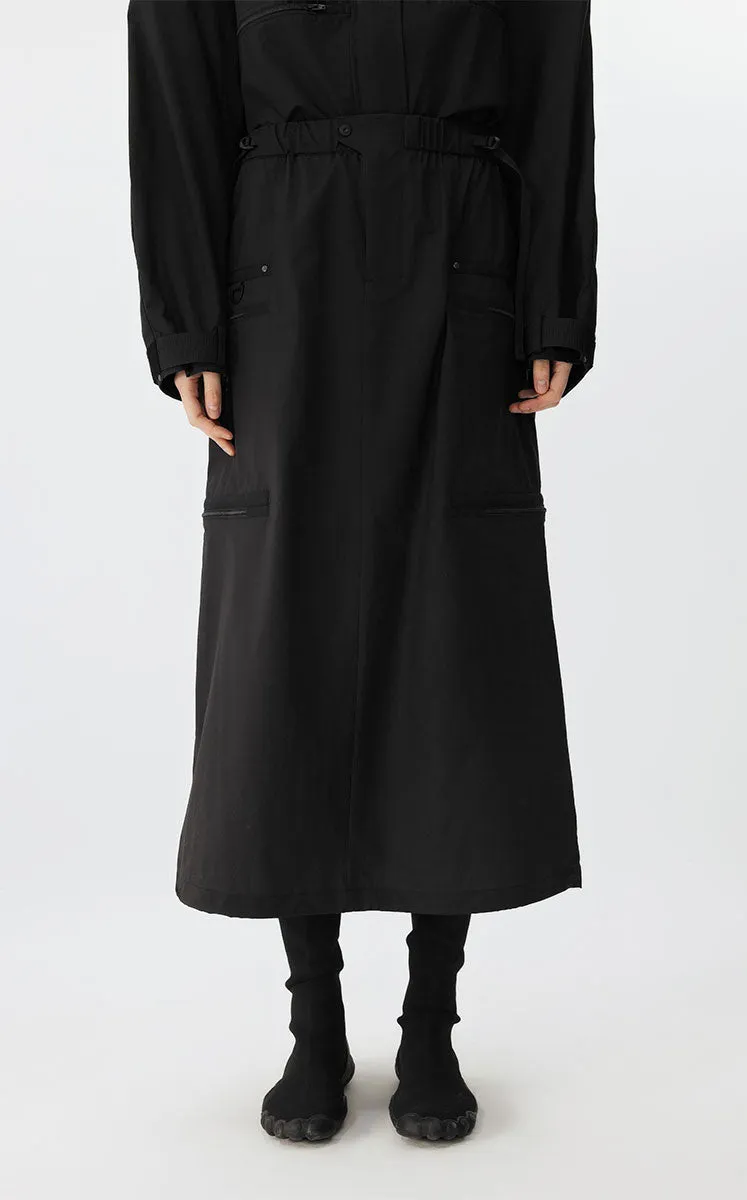 Skirt / JNBY Twill Nylon Midi Skirt