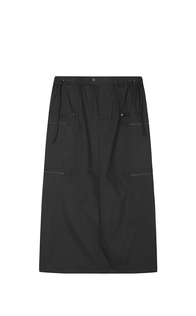 Skirt / JNBY Twill Nylon Midi Skirt