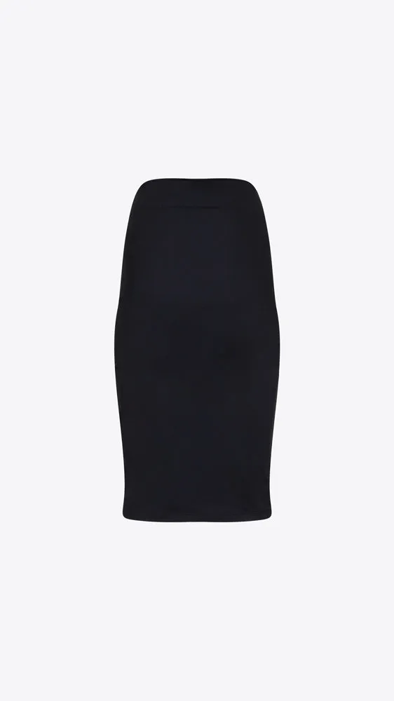 Slim High-Waisted Skirt 25" - Black