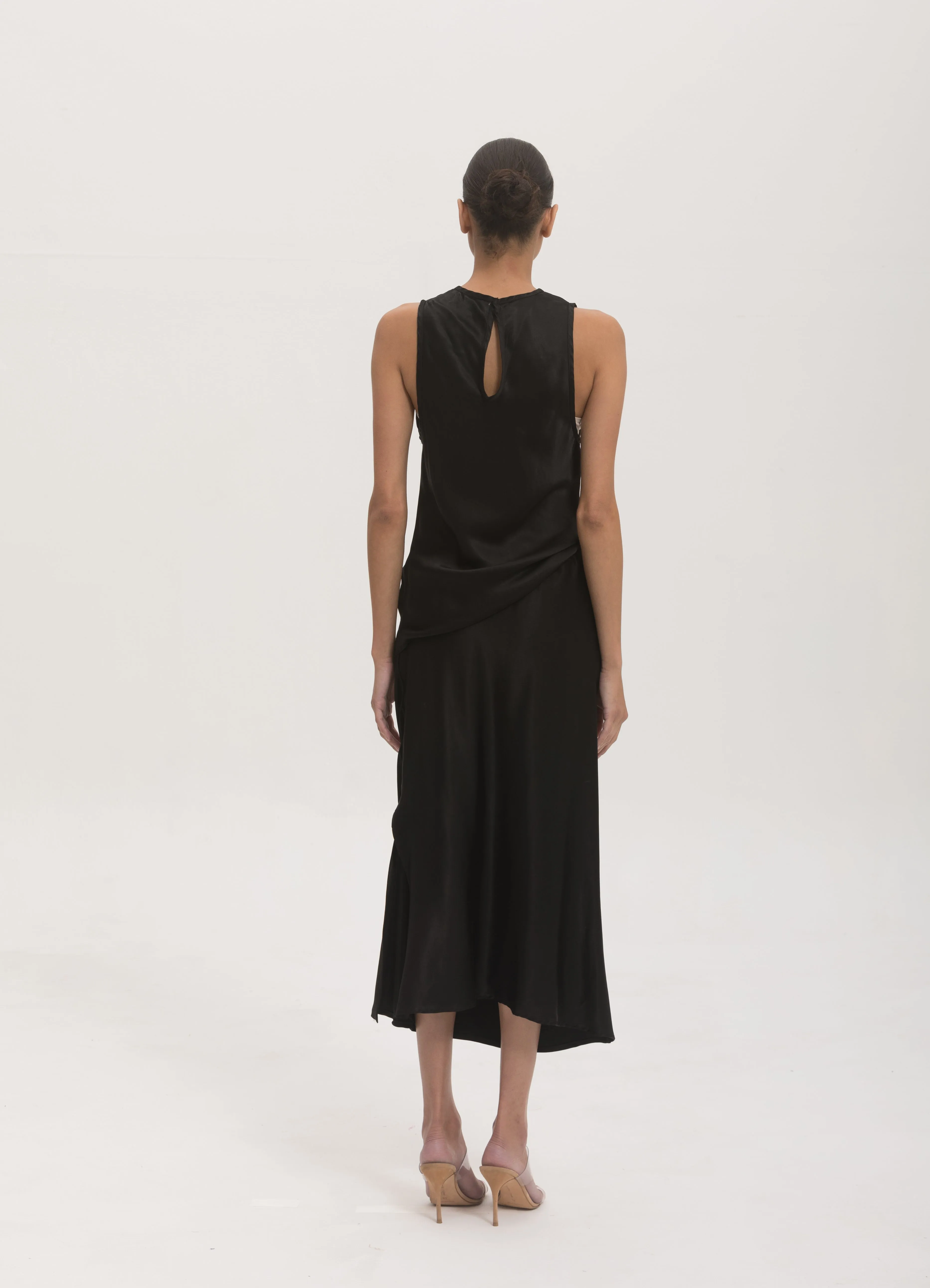 Slip Skirt in Black