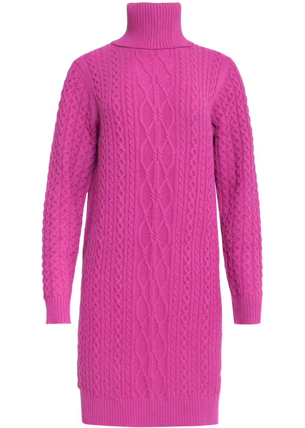 Smashed Lemon Wanna Hug Knit Dress Cherise Pink