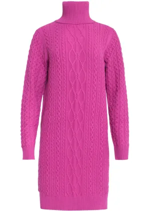 Smashed Lemon Wanna Hug Knit Dress Cherise Pink