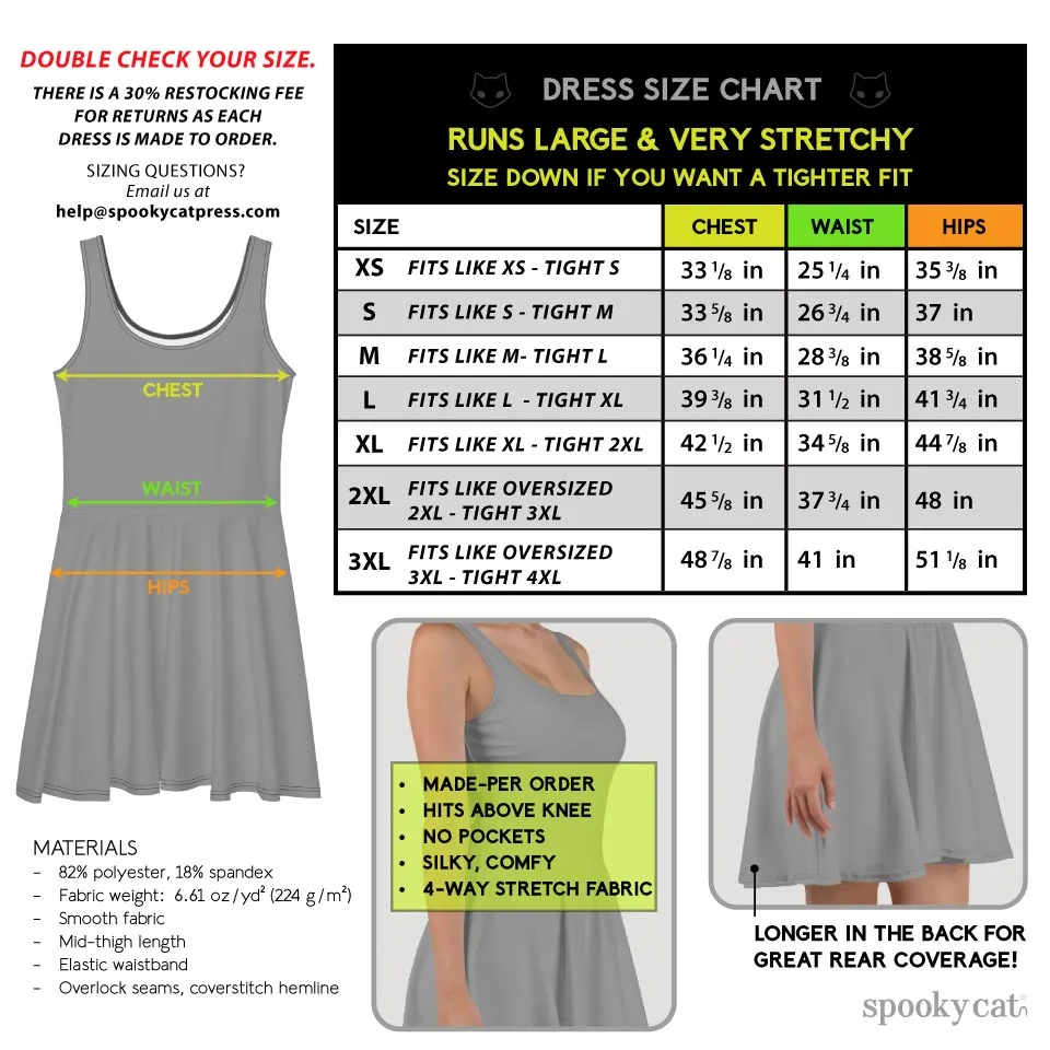 Spooky Cat Logo Skater Dress