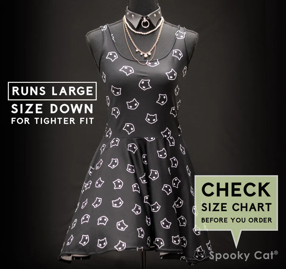 Spooky Cat Logo Skater Dress