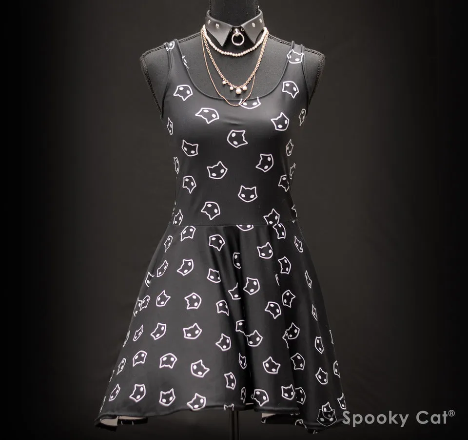 Spooky Cat Logo Skater Dress