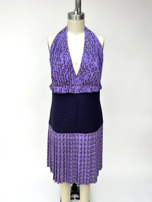 S/S 2001 Chanel CC Clover Print Dress
