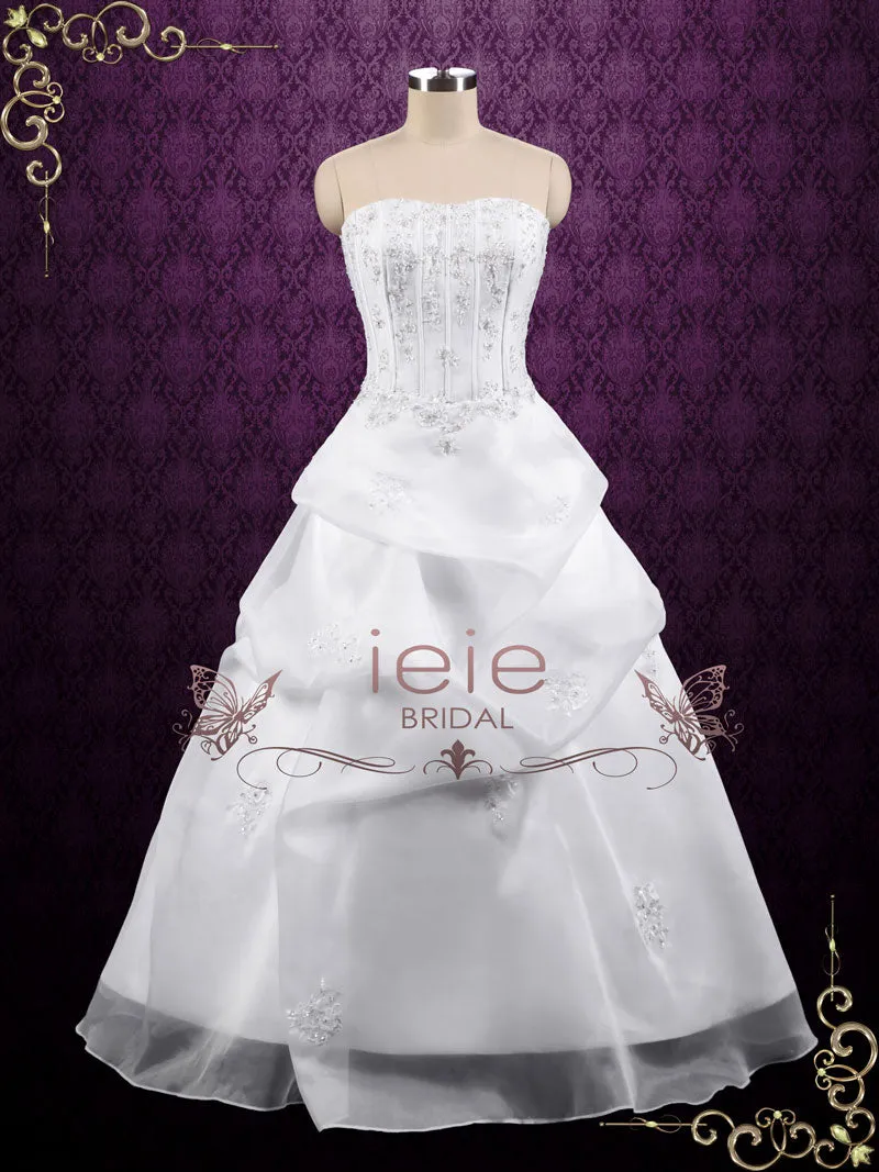 Strapless Corset A-line Organza Wedding Dress JOMAYNE