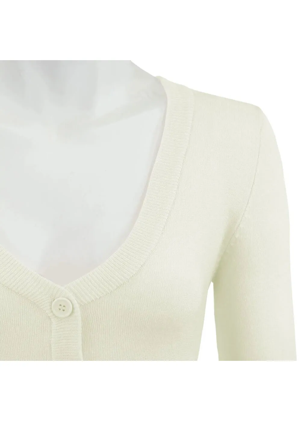 Succubus Clothing Retro Short 50's Cardigan Ivory