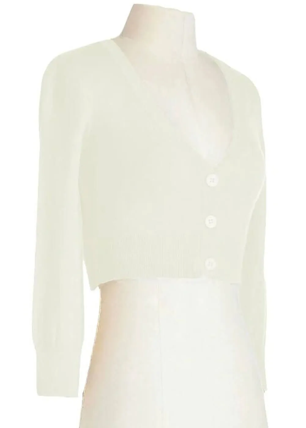 Succubus Clothing Retro Short 50's Cardigan Ivory