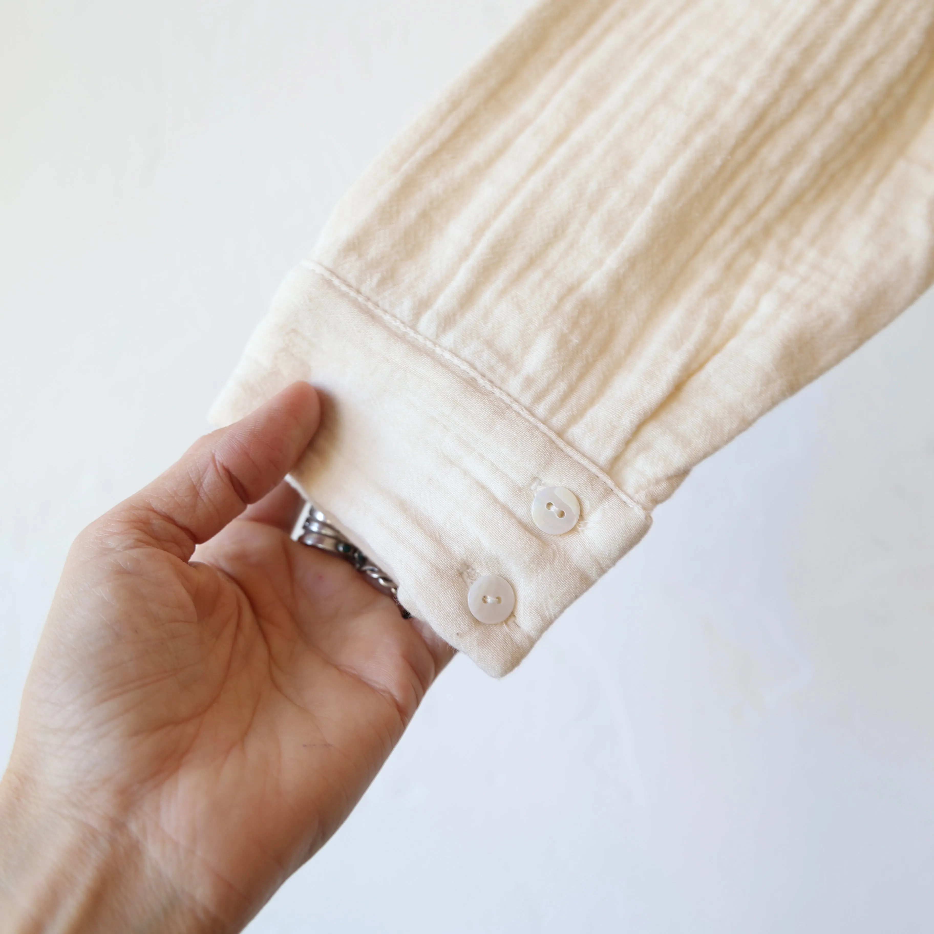 Sula Brushed Cotton Shirt - Cream