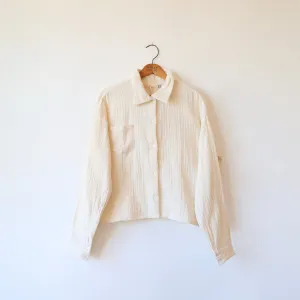 Sula Brushed Cotton Shirt - Cream
