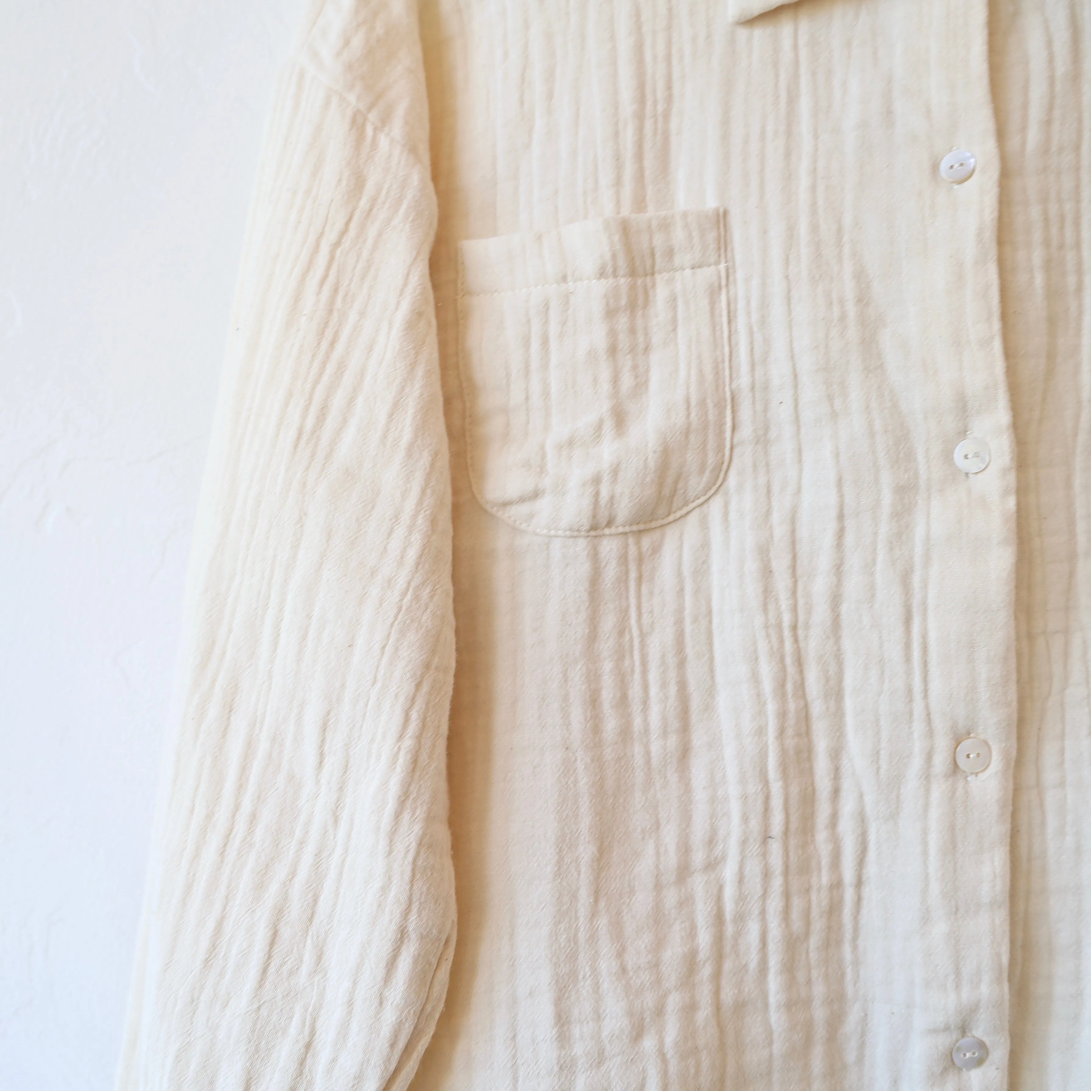 Sula Brushed Cotton Shirt - Cream