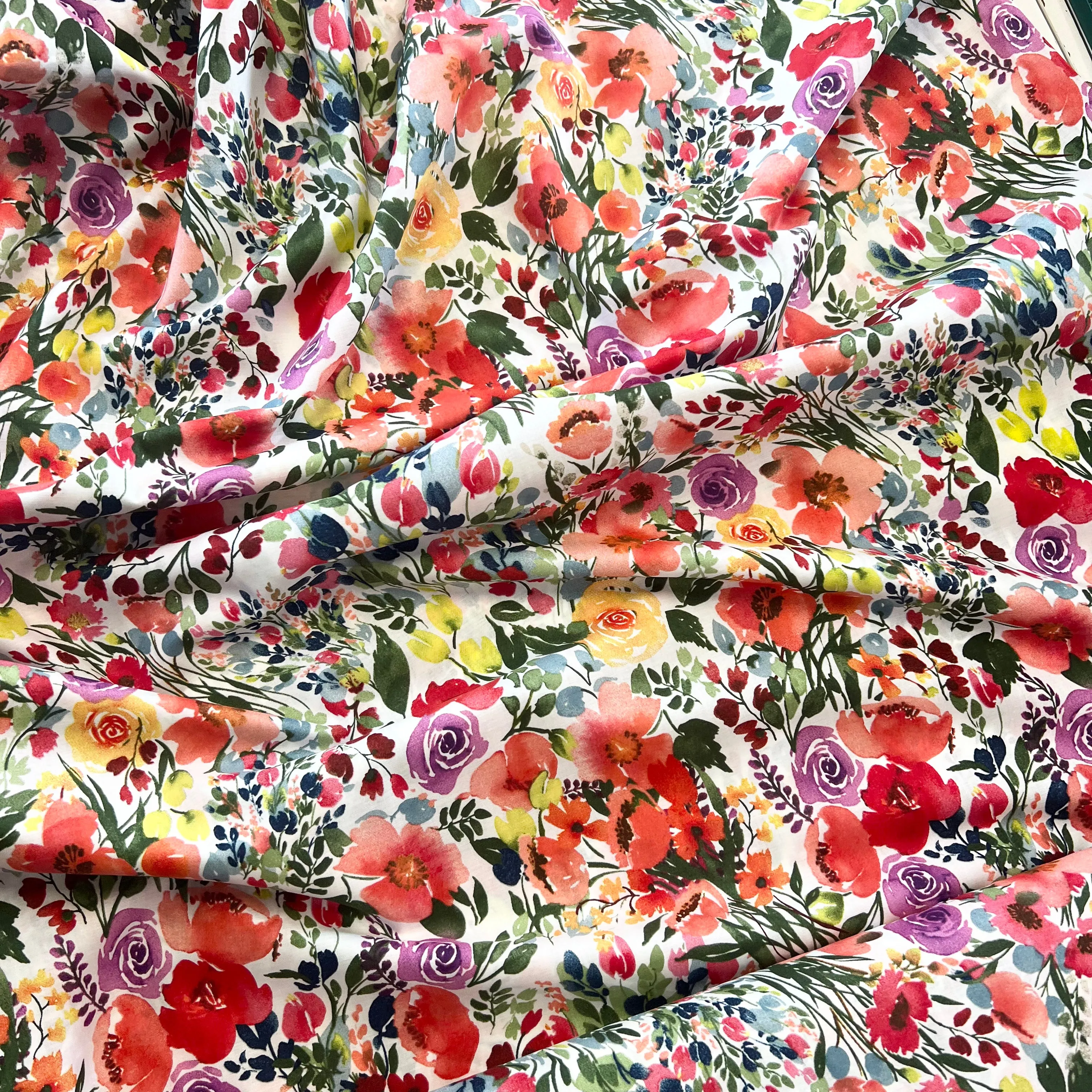 Summer Bouquet Cotton Lawn