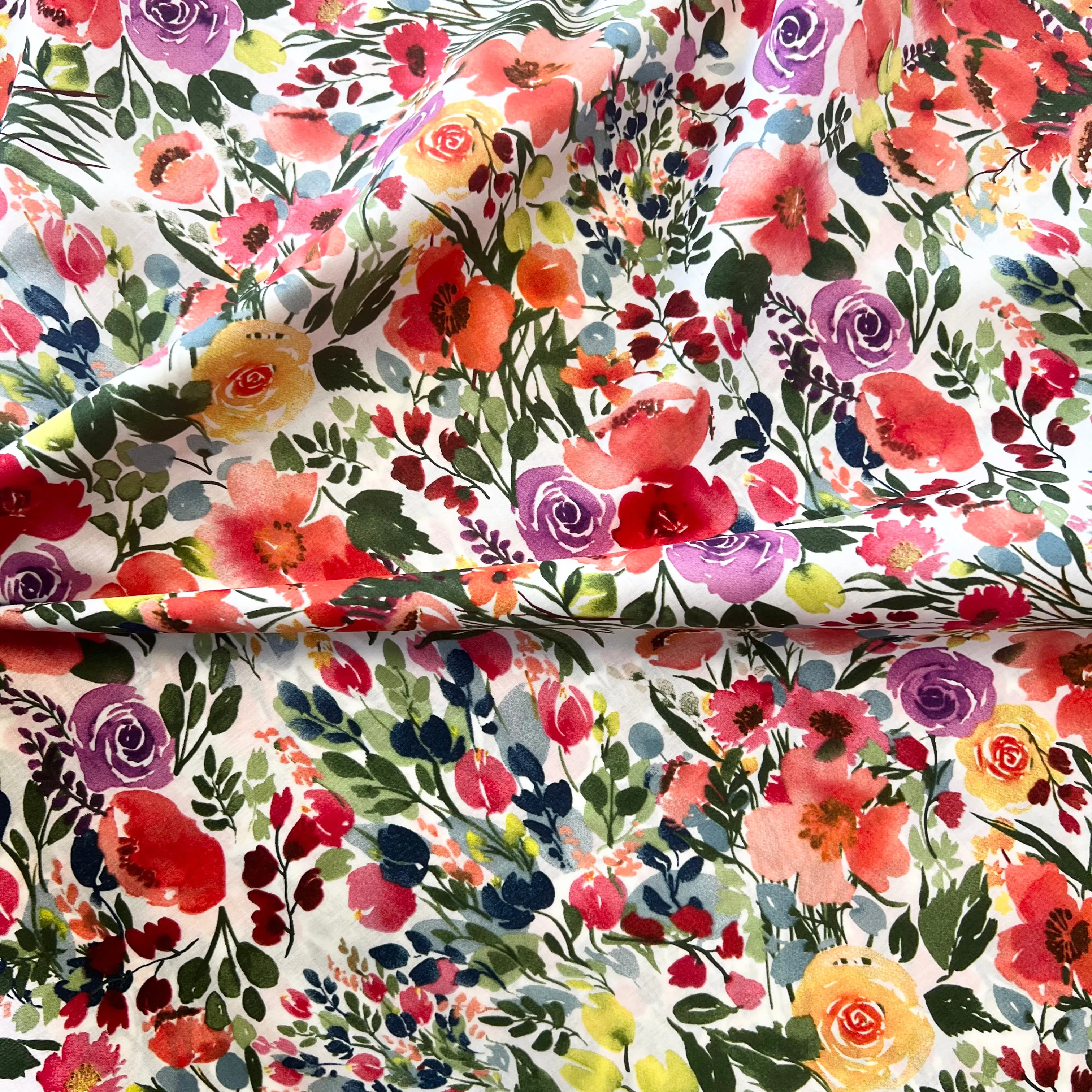 Summer Bouquet Cotton Lawn