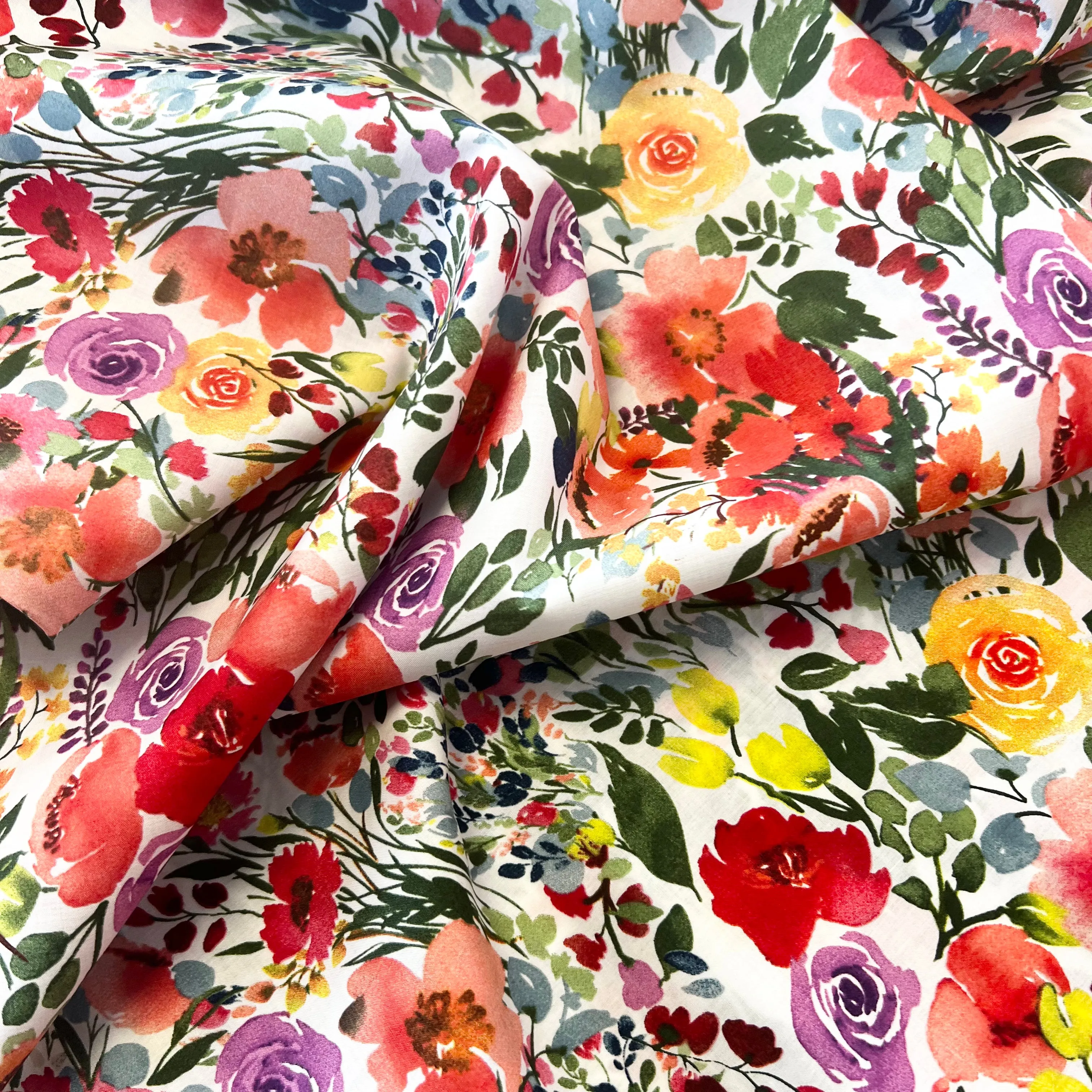Summer Bouquet Cotton Lawn