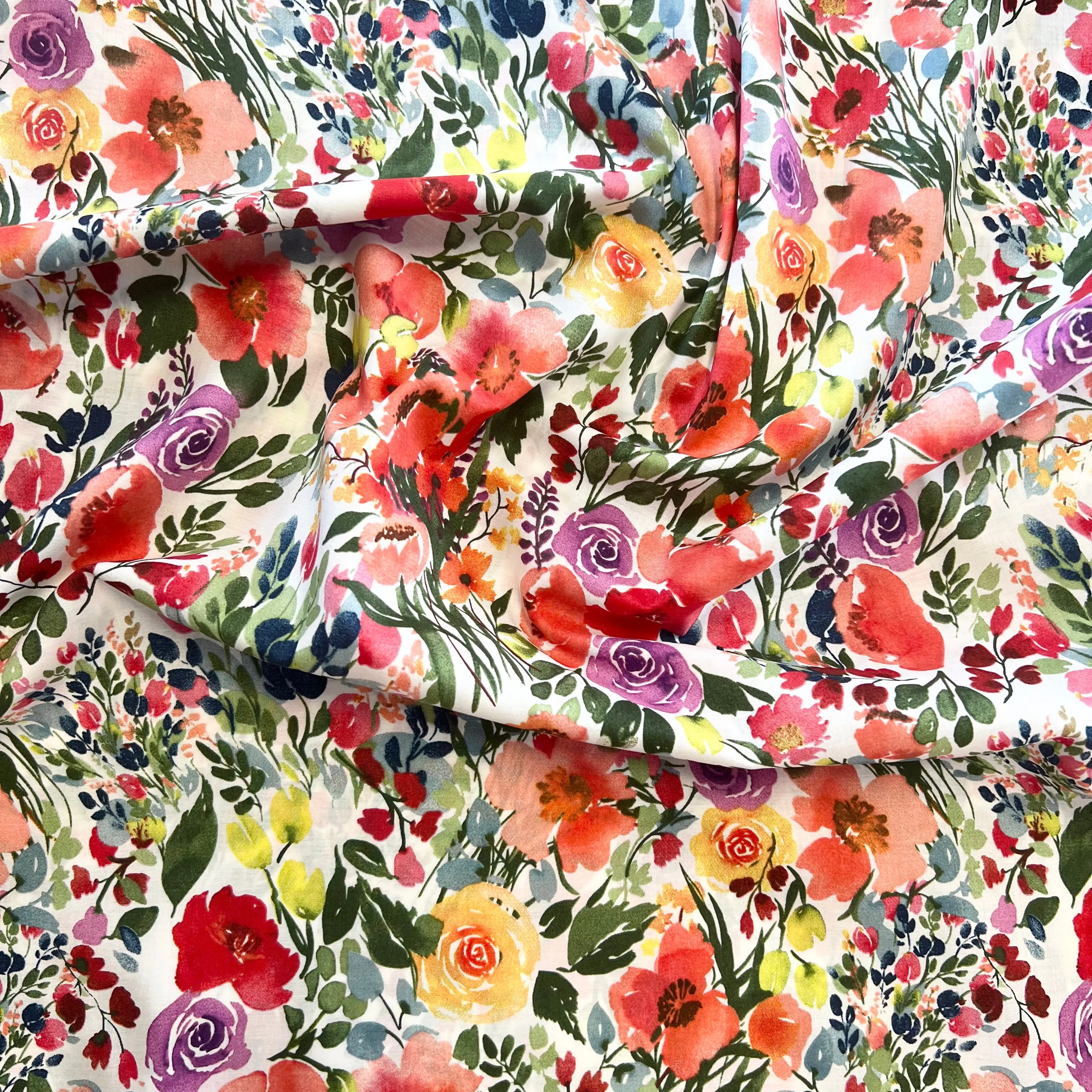 Summer Bouquet Cotton Lawn
