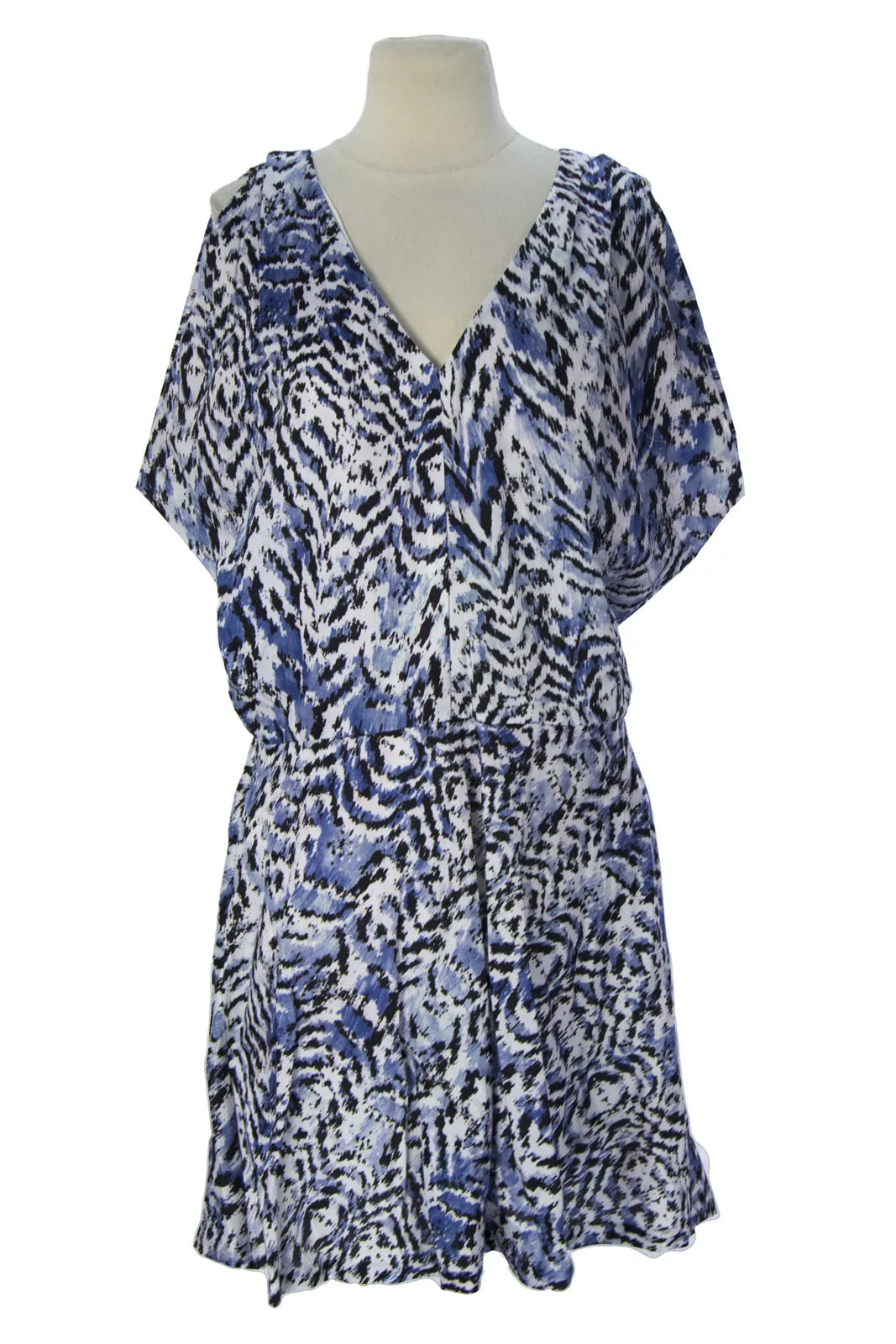 SURFACE TO AIR Women's Ready Print Platinum Drape Dress $420 NEW