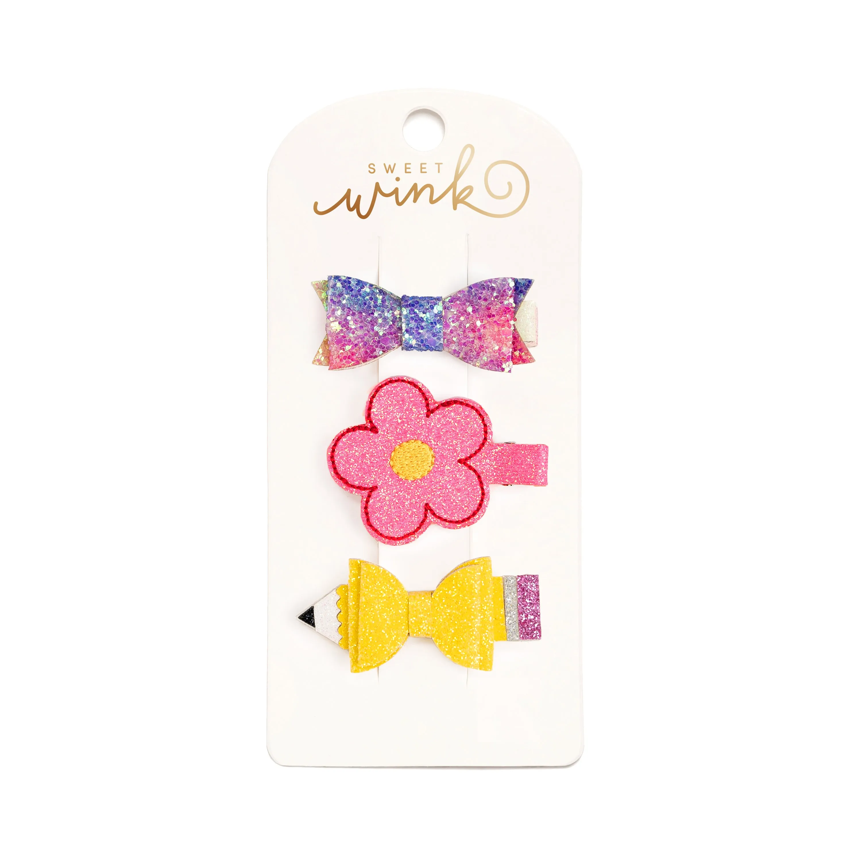 Sweet Wink Retro Pencil Clip Set