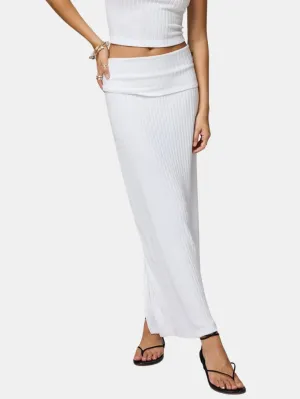 The Hygge Rib Fold Over Skirt