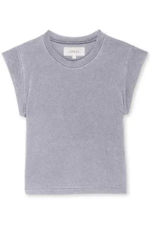 The Peak Shoulder Tee | Heather Grey