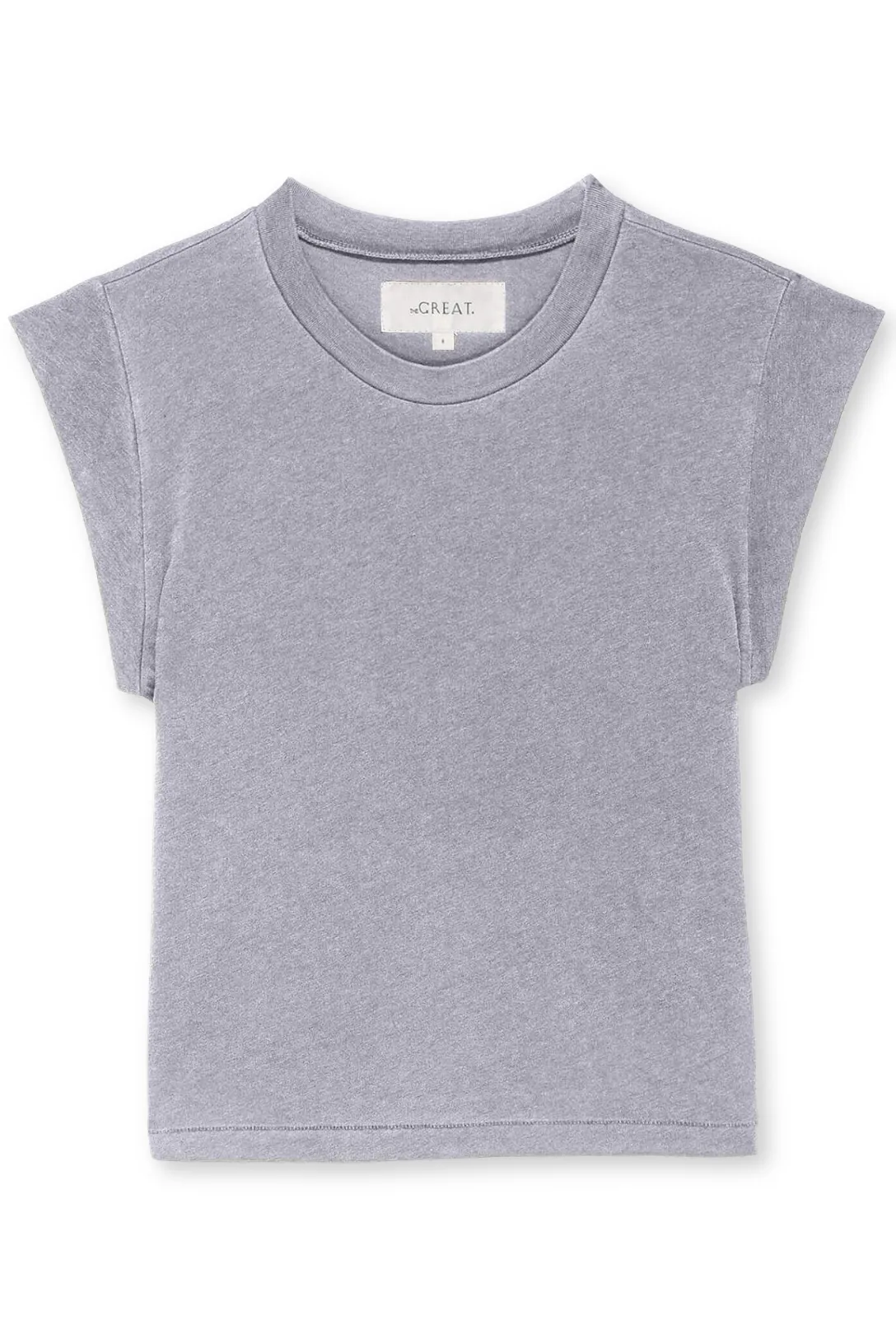 The Peak Shoulder Tee | Heather Grey