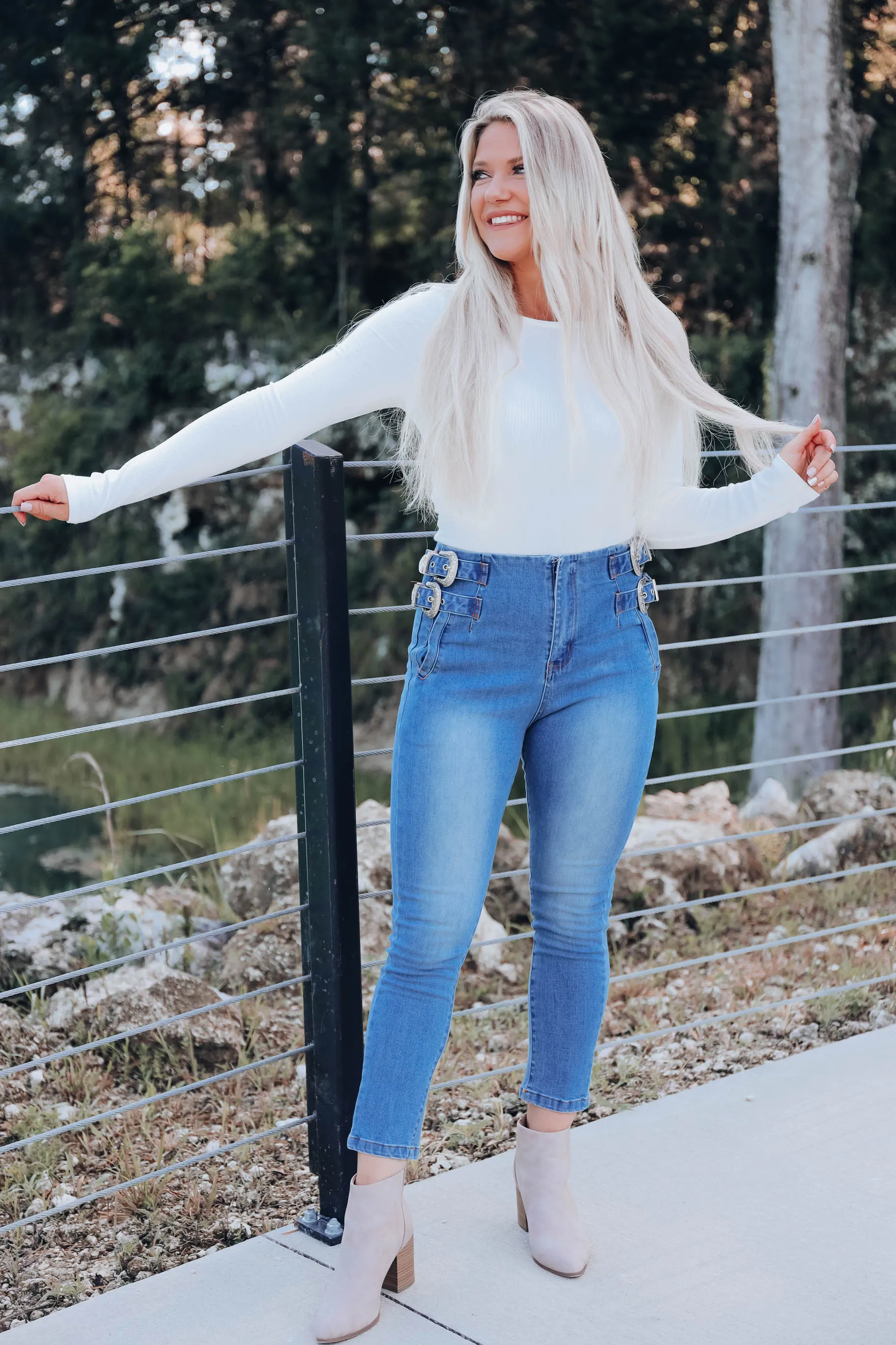 Tia Cut-Out Bodysuit - White