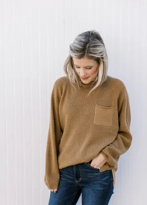 Toffee Patch Pocket Sweater B