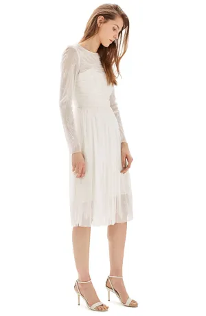 Topshop Bride Ivory Tulle & Chantilly Lace Midi Dress $800 NEW