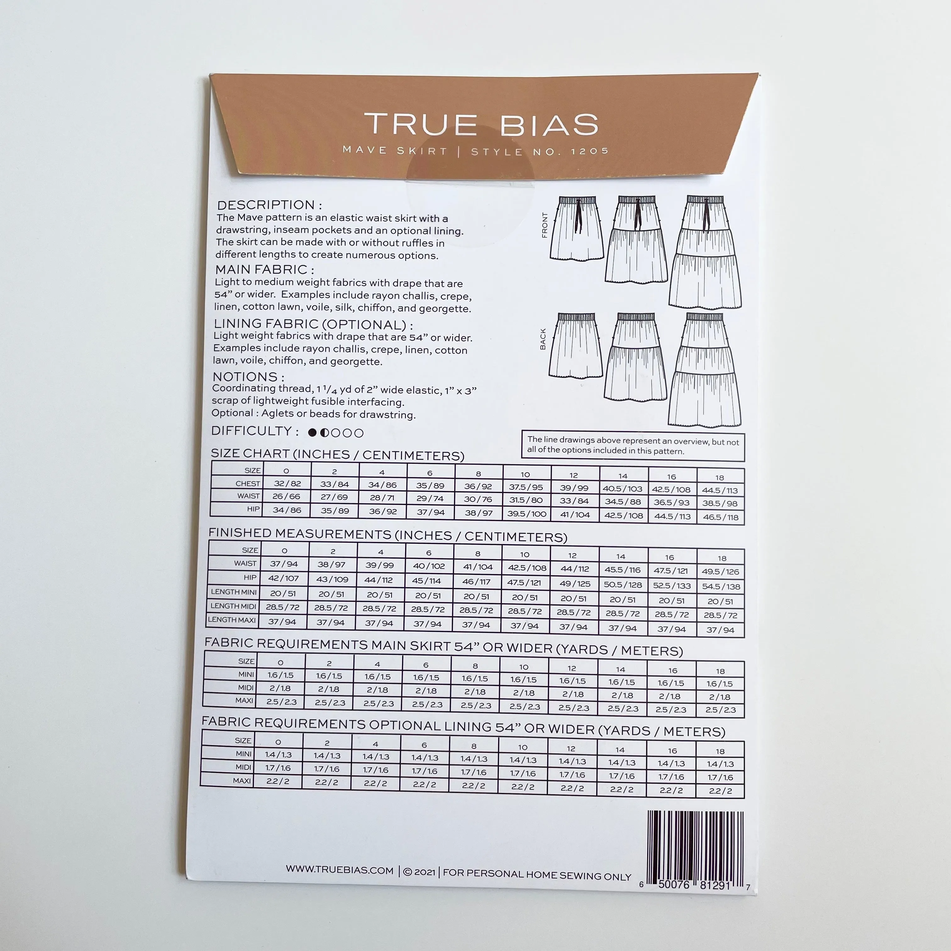 True Bias : Mave Skirt