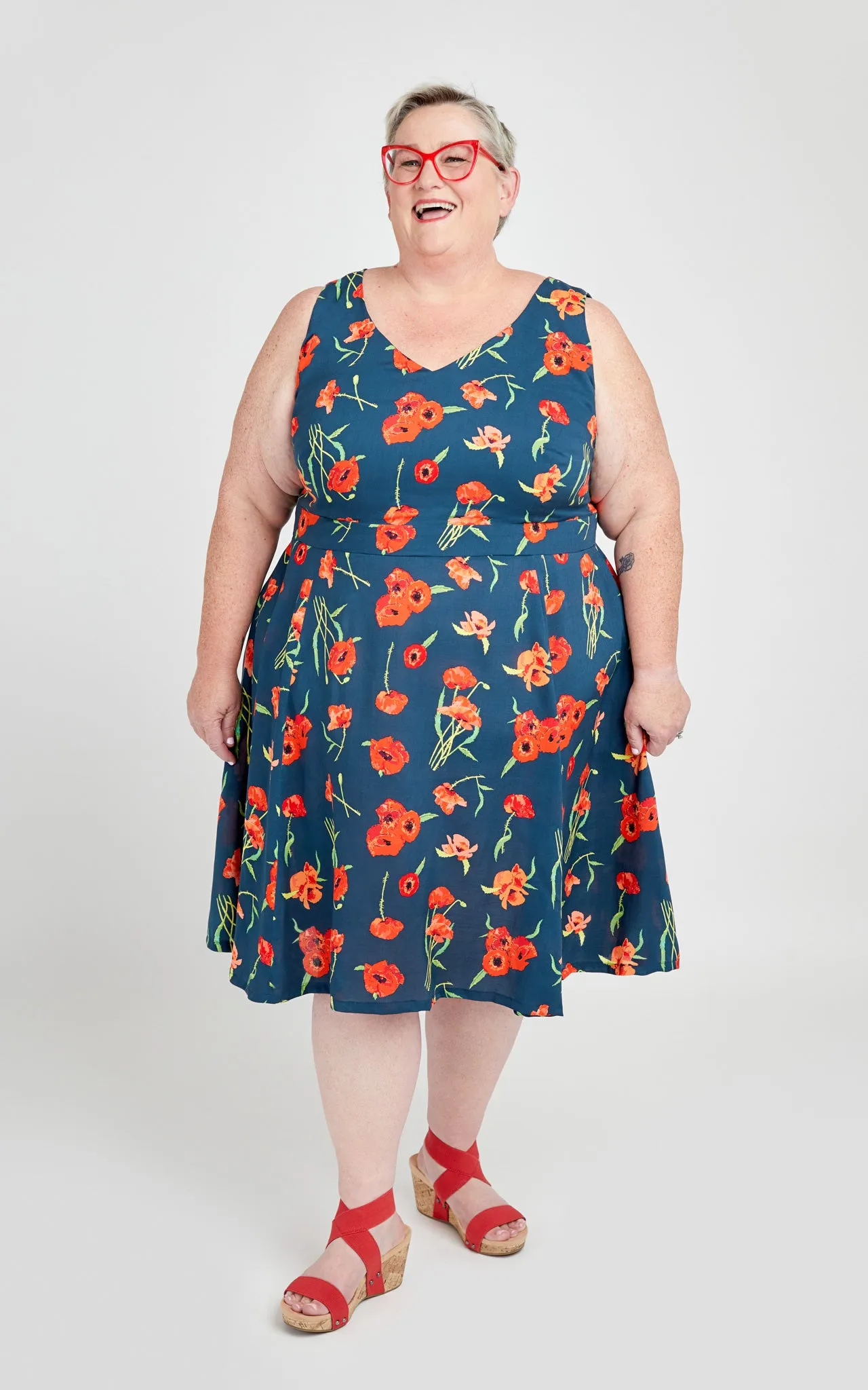 Upton Dress & Skirt Plus Mix & Match Expansion Pack 12-32 printed pattern: Wholesale
