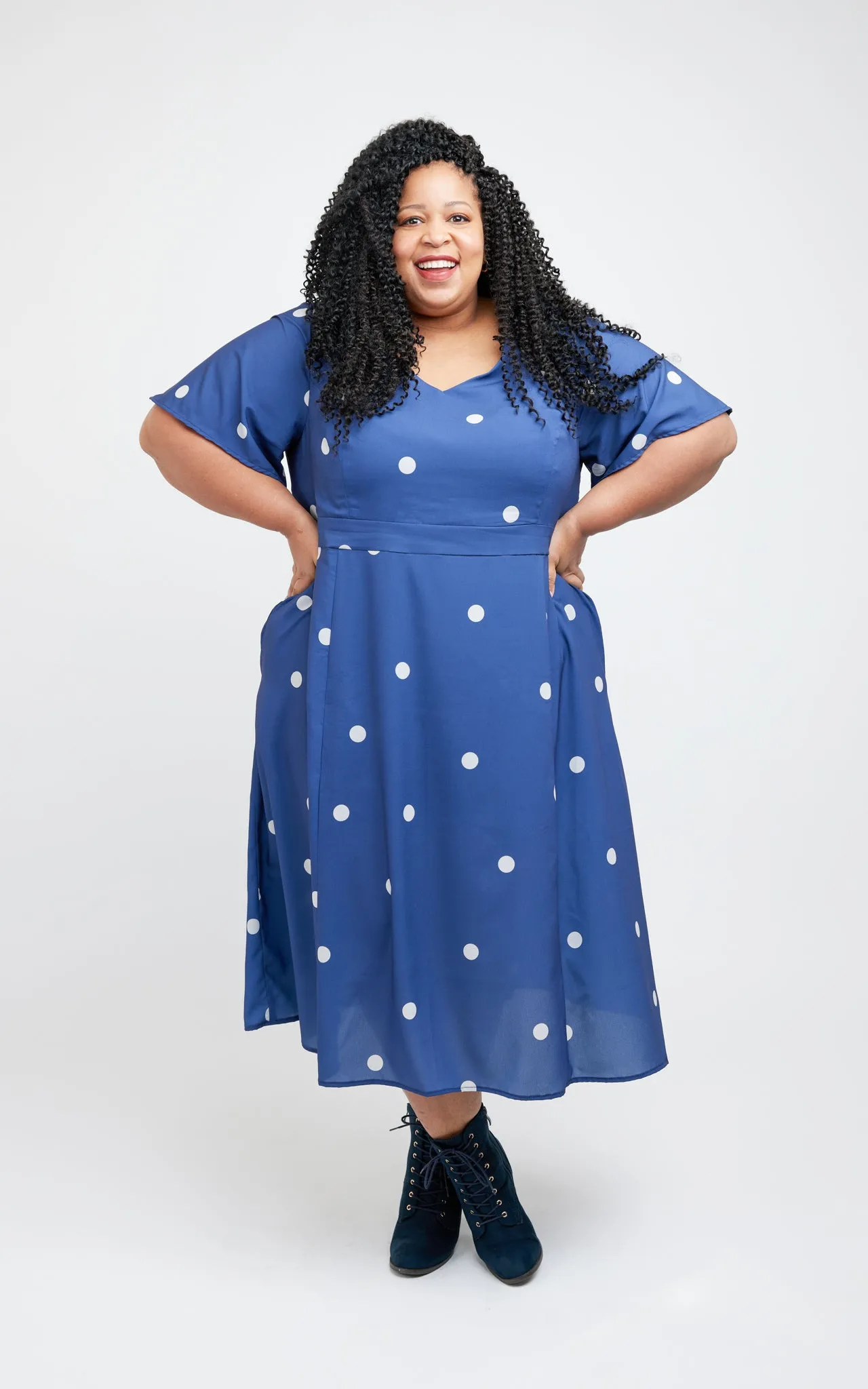 Upton Dress & Skirt Plus Mix & Match Expansion Pack 12-32 printed pattern