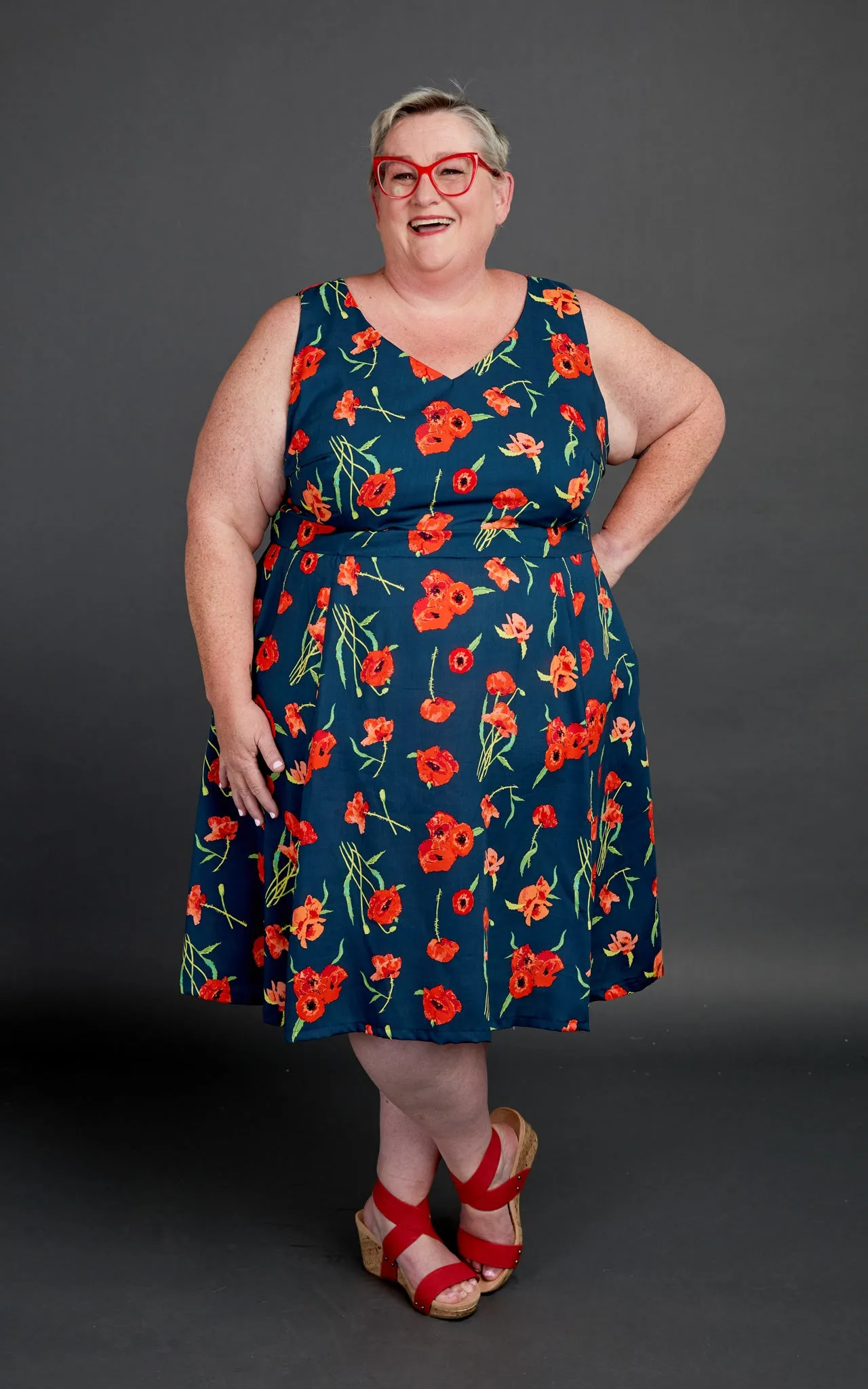 Upton Dress & Skirt Plus Mix & Match Expansion Pack 12-32 printed pattern