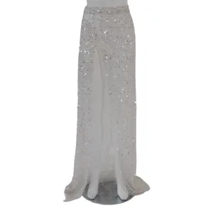 Usama Ishtay 'Transparent Soul' White Skirt