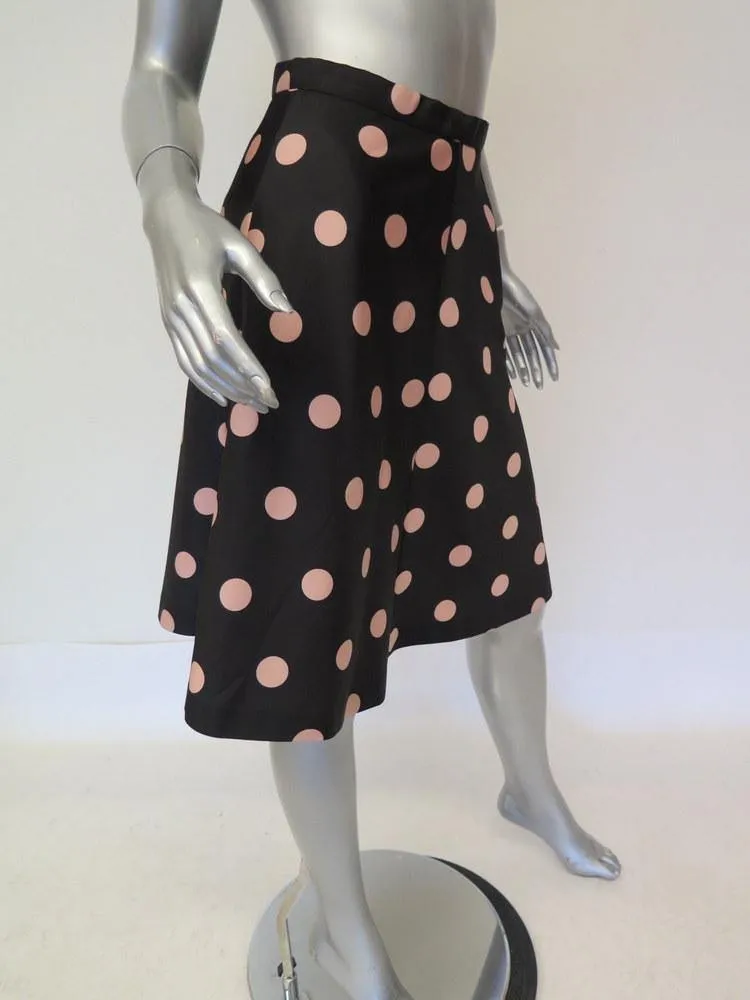 Valentino Women's Skirt: Black Polyester Size 2, Pre-owned