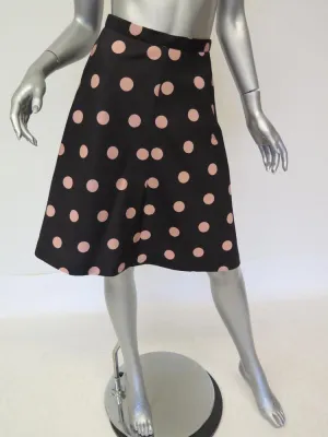 Valentino Women's Skirt: Black Polyester Size 2, Pre-owned