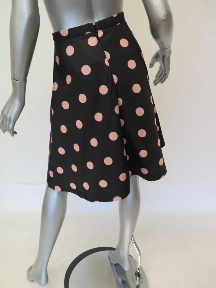Valentino Women's Skirt: Black Polyester Size 2, Pre-owned