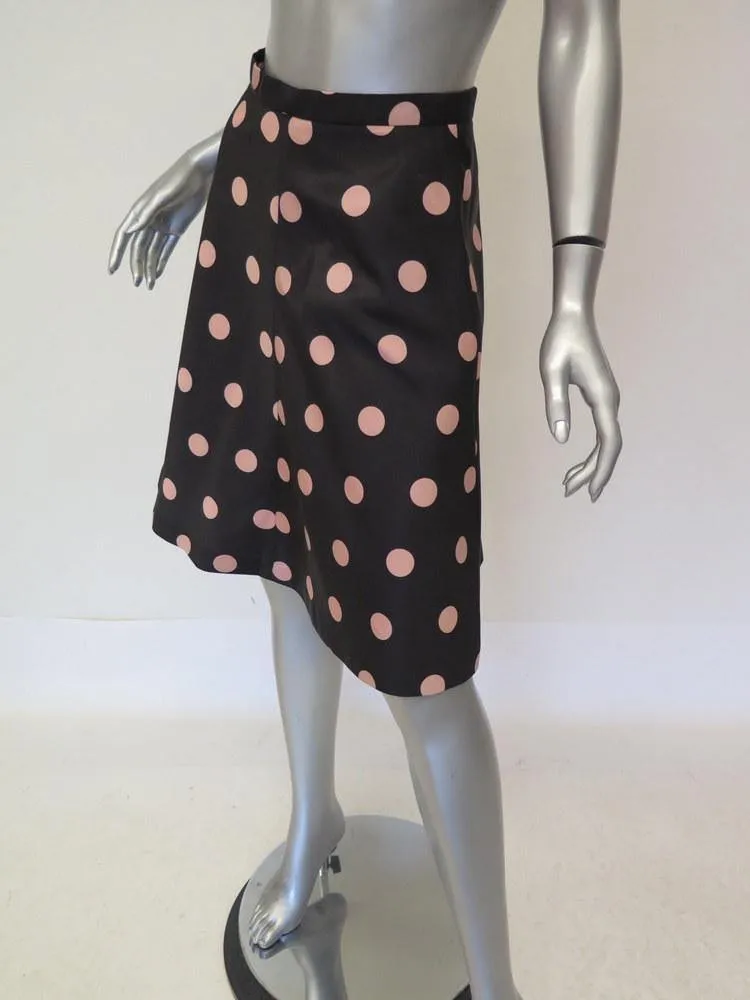 Valentino Women's Skirt: Black Polyester Size 2, Pre-owned