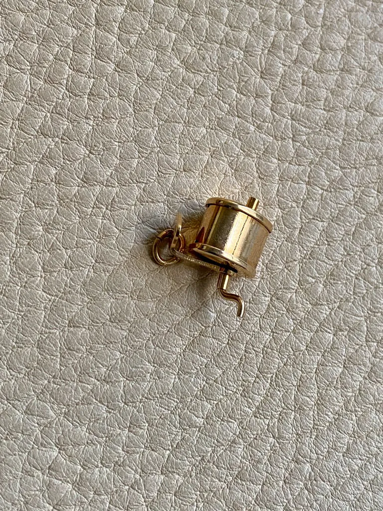 Vintage 14k gold articulated pencil sharpener - charm or pendant